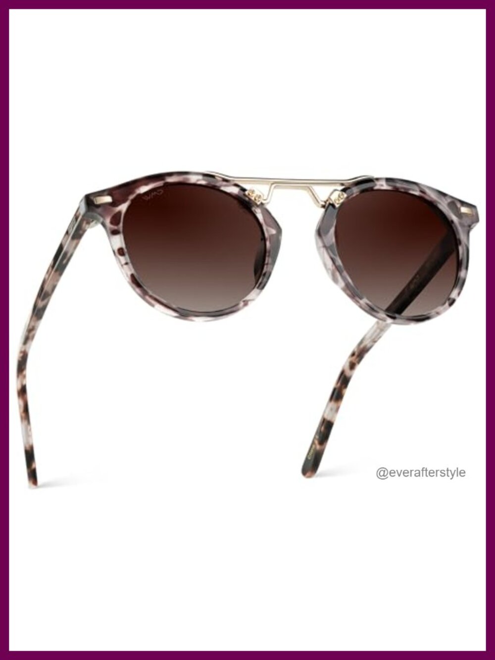 WearMe Pro Skyler Polarized Round Sunglasses 100% UVA UVB Protection